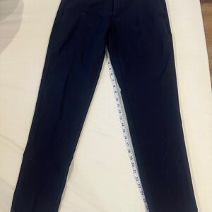 Men's navy blue Land’s End slim fit wool trousers 30x32 size